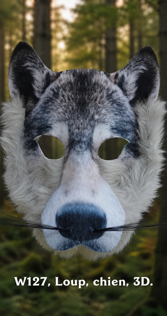 Loup ,chien 3D