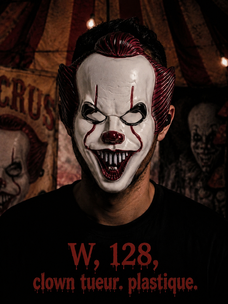 Clown tueur plastique