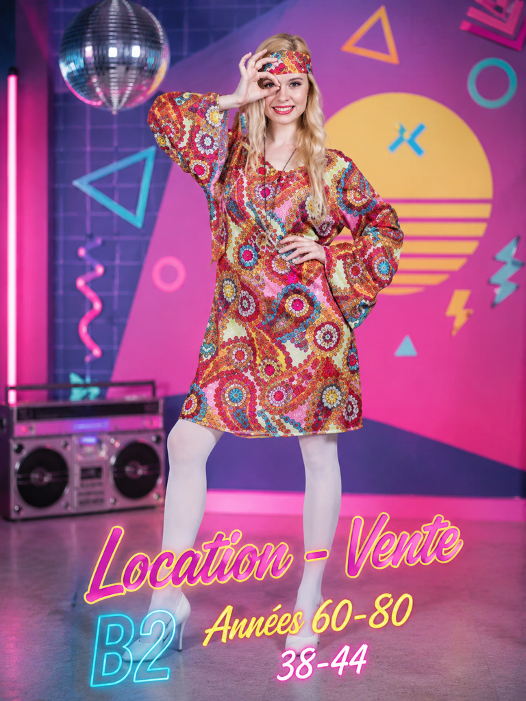 Robe motif année 60 80