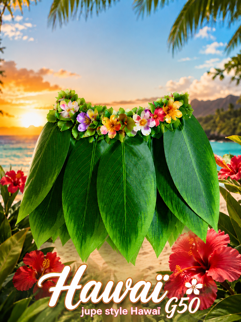 Jupe style Hawaii