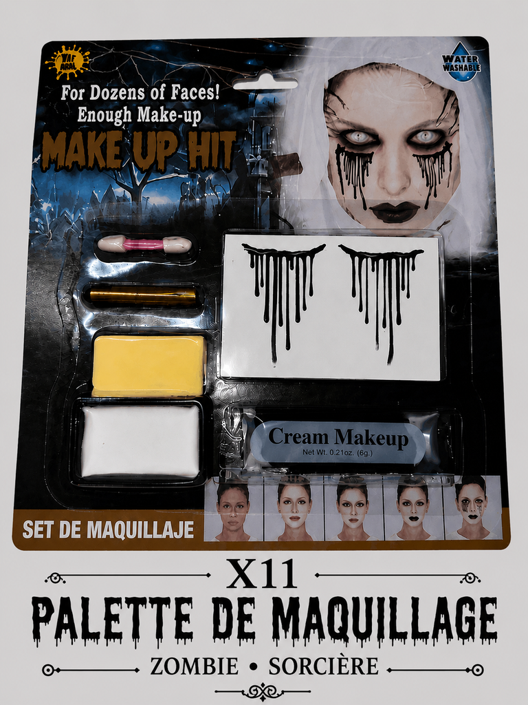 Palette dé maquillage zombie sorcière