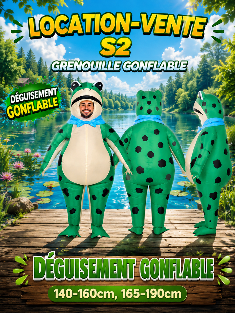 Grenouille déguisement gonflable