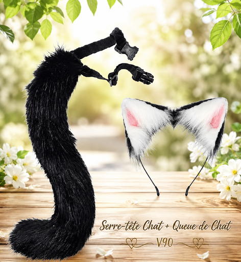 Serre-tête chat + que