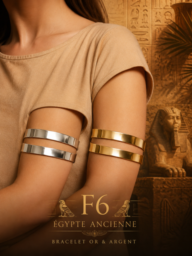 Bracelet or argent accessoires Égypte ancien