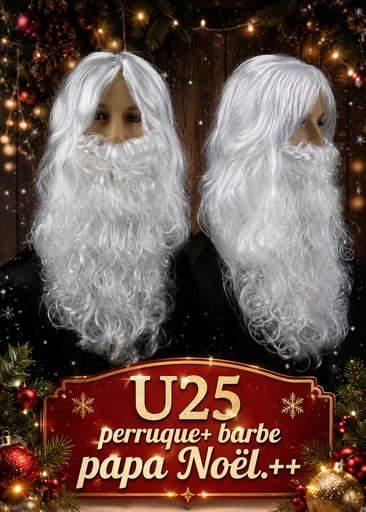 Papa Noël perruque + barbe