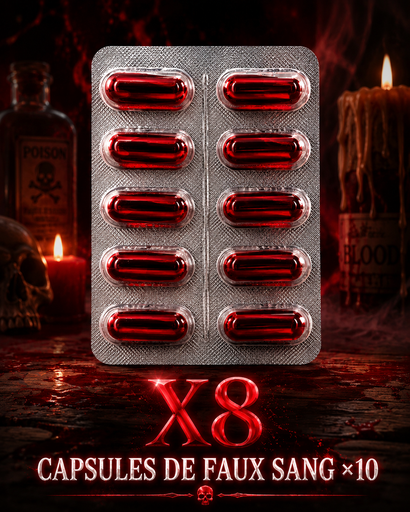 [X8] Faux  sang capsule x 10