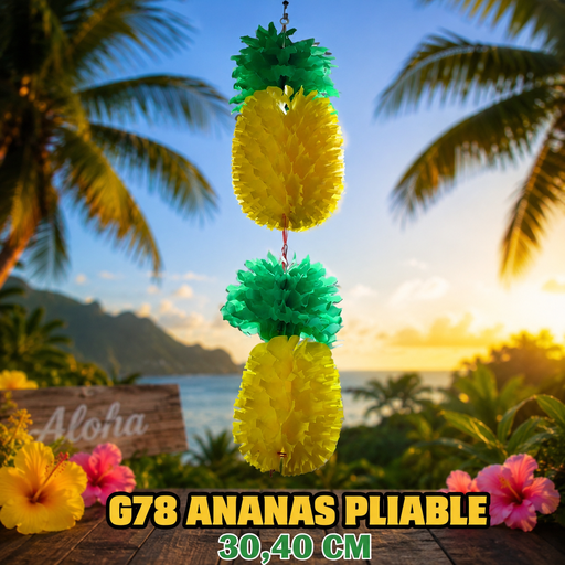 [J78] Ananas pliable 30 40 cm